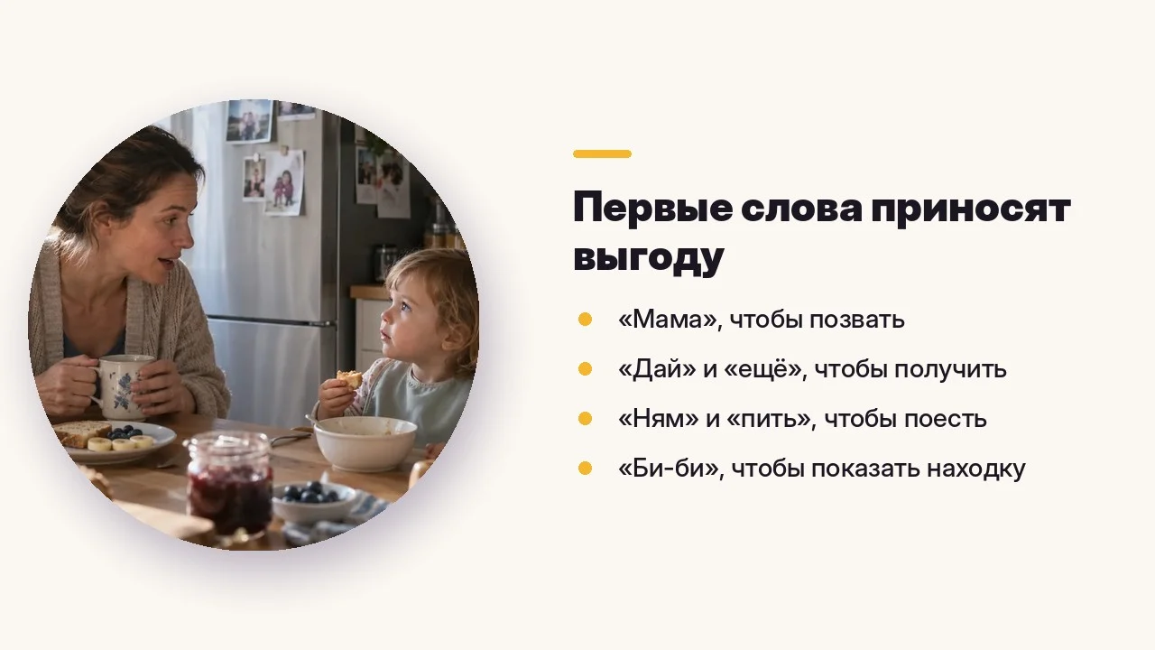 Первые слова приносят выгоду