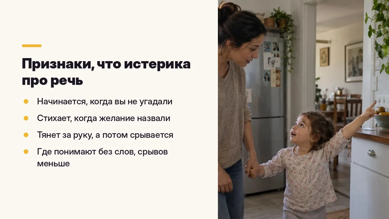 Признаки, что истерика про речь