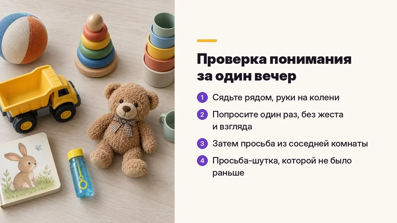 Проверка понимания за один вечер