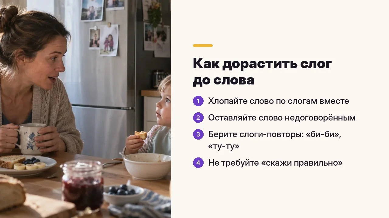 Как дорастить слог до слова